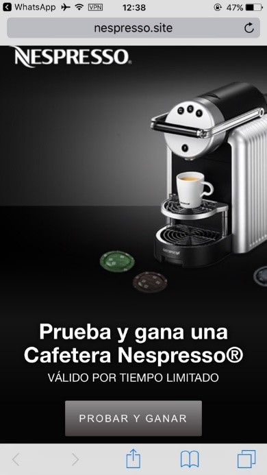 Vuelve el timo de las cafeteras Nespresso gratis en nueva versión