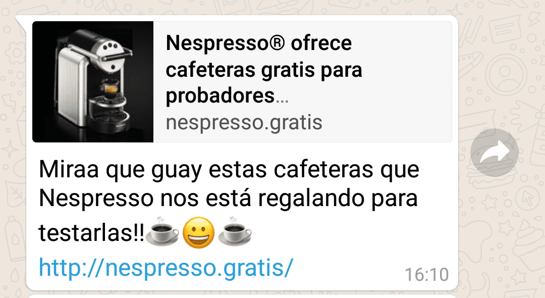 Vuelve el timo de las cafeteras Nespresso gratis en nueva versión